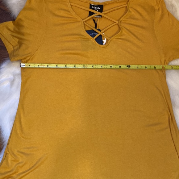 🆕 Sexy mustard colour top in size S - Picture 4 of 5